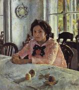 Valentin Serov Girl awith Peaches oil on canvas